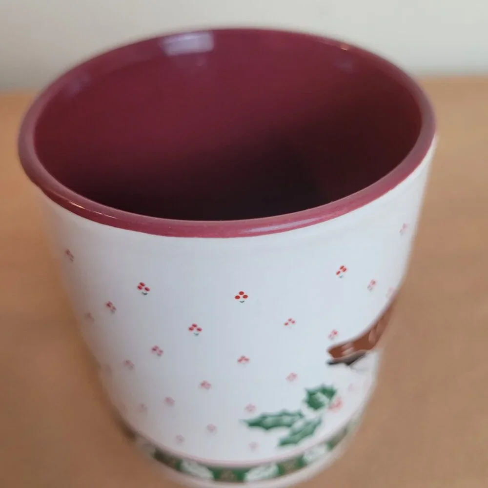Vintage‎ Holiday Mug Christmas Canadian Goose Collection, United Silver Cutlery.